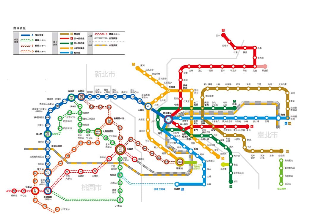 MRT路線網将来図
