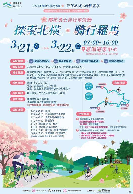 2026櫻花勇士 探索北橫騎行羅馬