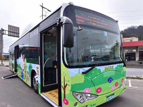 Taoyuan has announced the launch of the electric low-floor bus route 710 from Daxi to Yongning MRT station