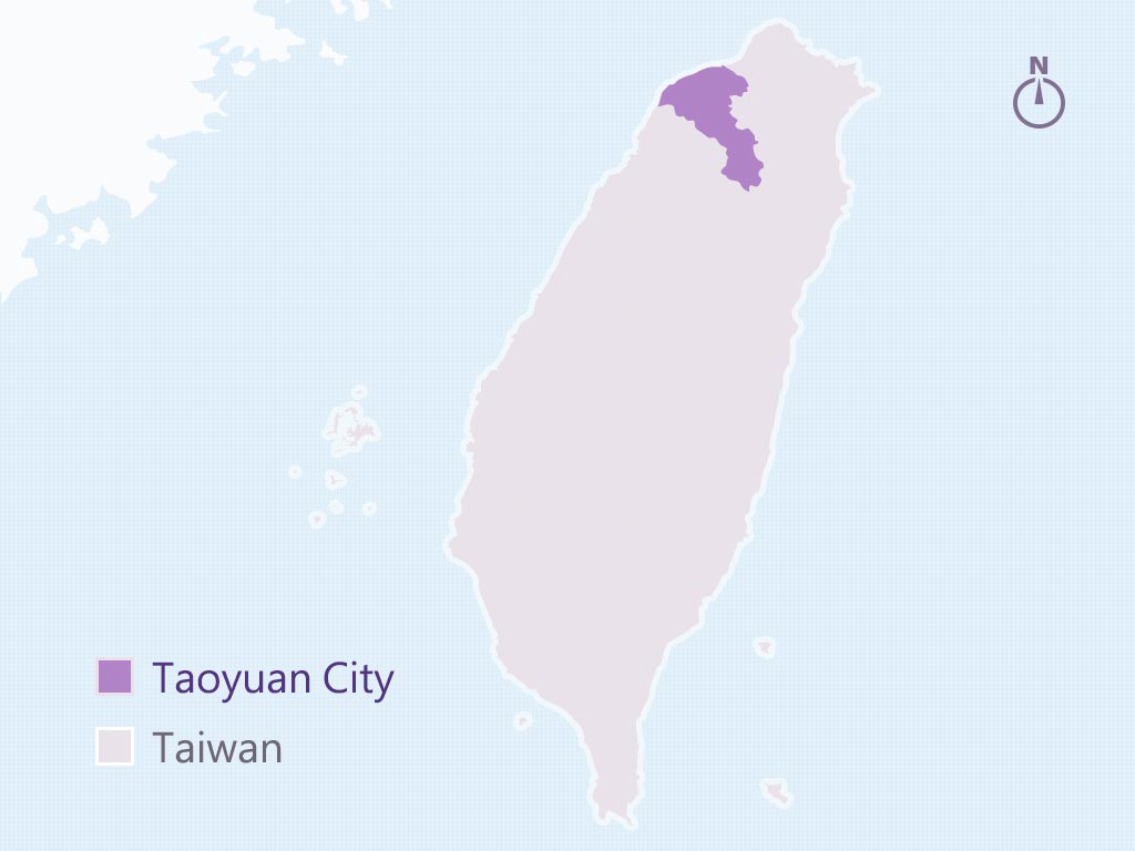 Location of Taoyuan