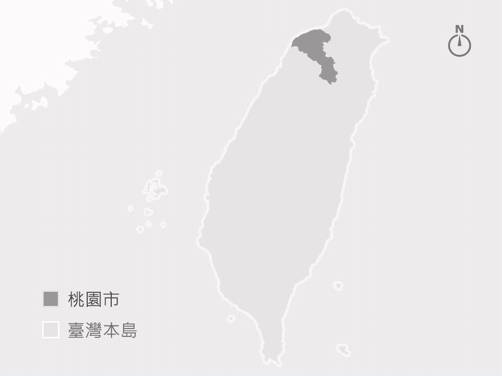 桃園在台灣的地理位置