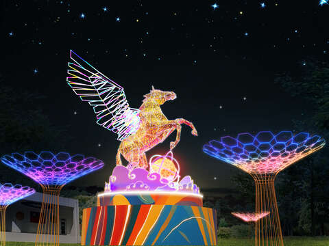 2026桃園燈會「飛馬耀桃園」盛大登場 全國最大金屬飛馬主燈震撼亮相　國民阿嬤陳淑芳現身站台