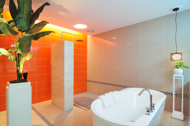 168綠的旅館 經典綠光衛浴區
